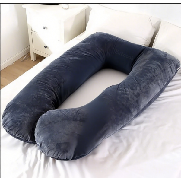 Entcook The velvet maternity pillow is soft to the touch and less irritating to the skin, bringing a comfortable touch to pregnant women 