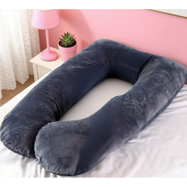 Entcook The velvet maternity pillow is soft to the touch and less irritating to the skin, bringing a comfortable touch to pregnant women 