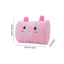 Entcook Pink Cute Cartoon Hand Warmer Pillow Travel Pillow & Airplane Travel Cushion Pillow Decoration Non-electric Sleeping Pillows