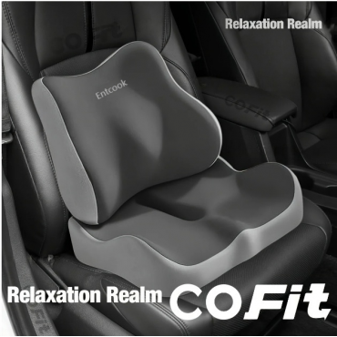 Entcook Seat Cushion, Ergonomically Designed Memory Sponge Pad, Suitable for Office Chairs and Wheelchairs