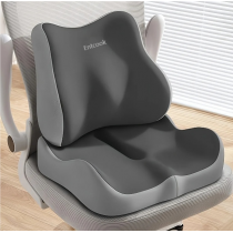 Entcook Seat Cushion, Ergonomically Designed Memory Sponge Pad, Suitable for Office Chairs and Wheelchairs