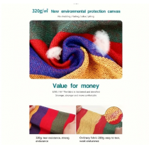 Entcook 1pc Comfortable Canvas Hammock Chair with Cushion and Pillow - Durable Indoor/Outdoor Swing Seat for Garden, Patio, Camping